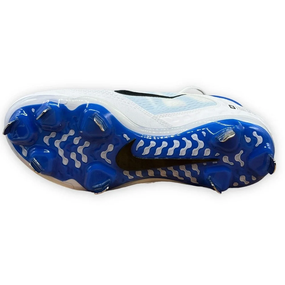 Nike Women's Baseball Cleats Softball Size 9.5 HyperDiamond‎ 4 Elite White Blue